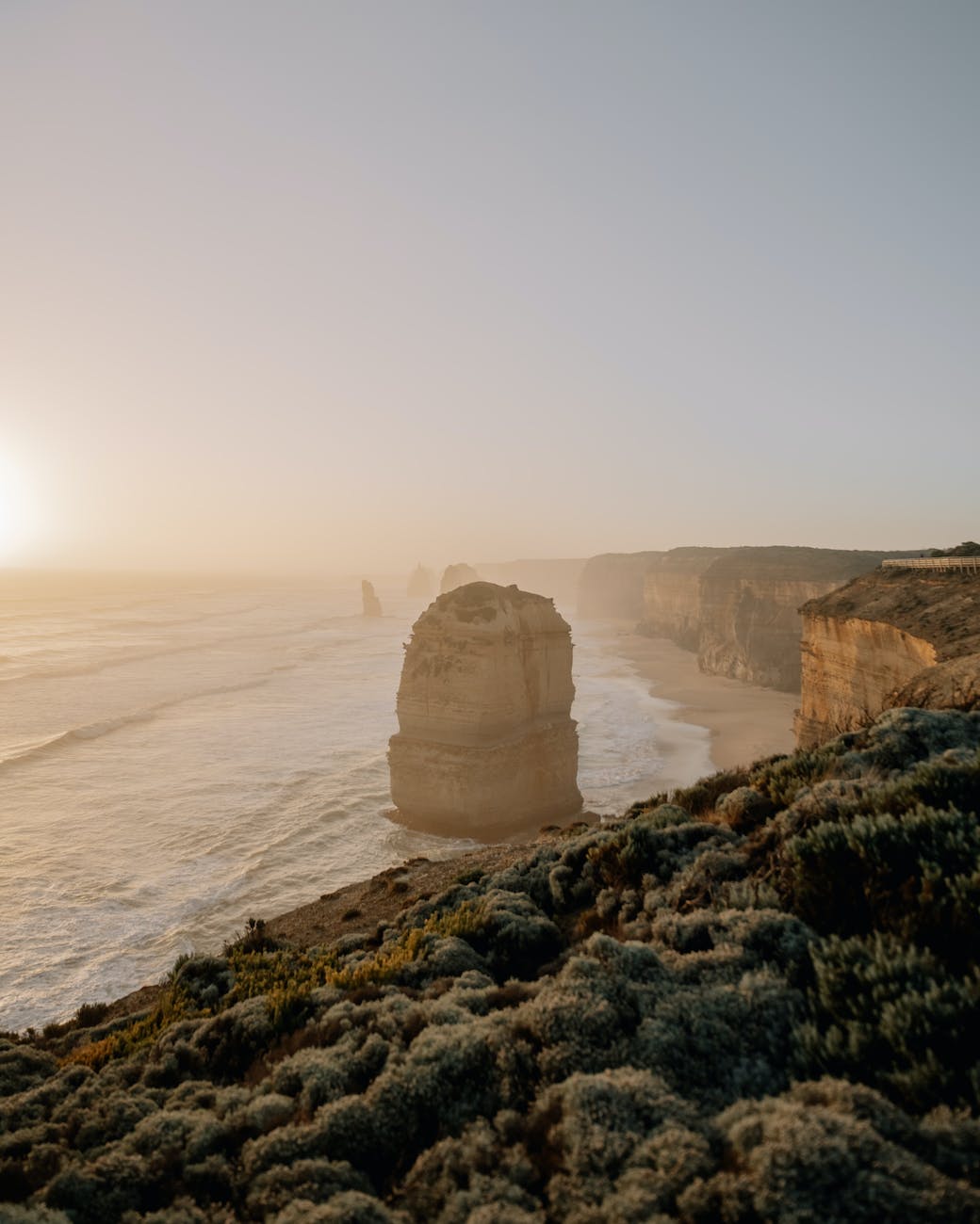 view of the the twelve apostles rock formations port campbell national park the great ocean road in victoria australia