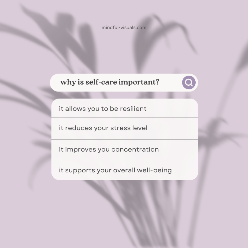 Why is Self Care Important 