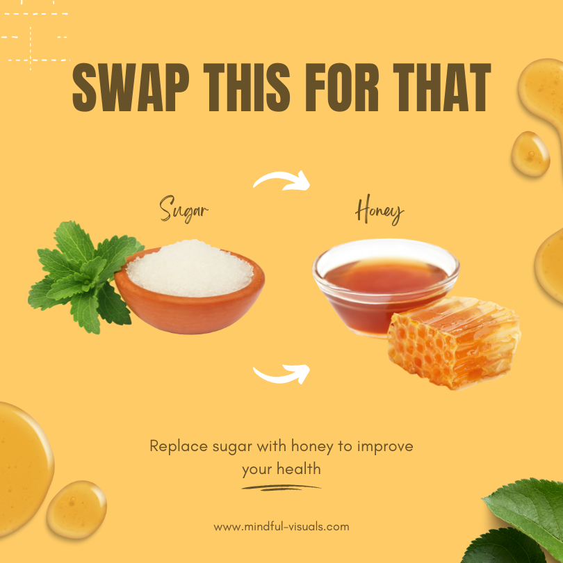 Replace sugar with honey to improve your health
