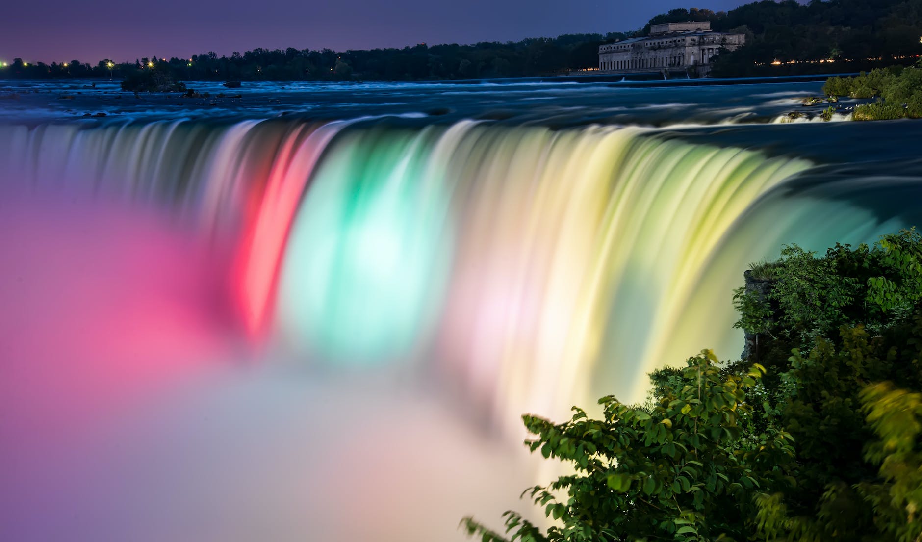 time lapse photography of waterfalls